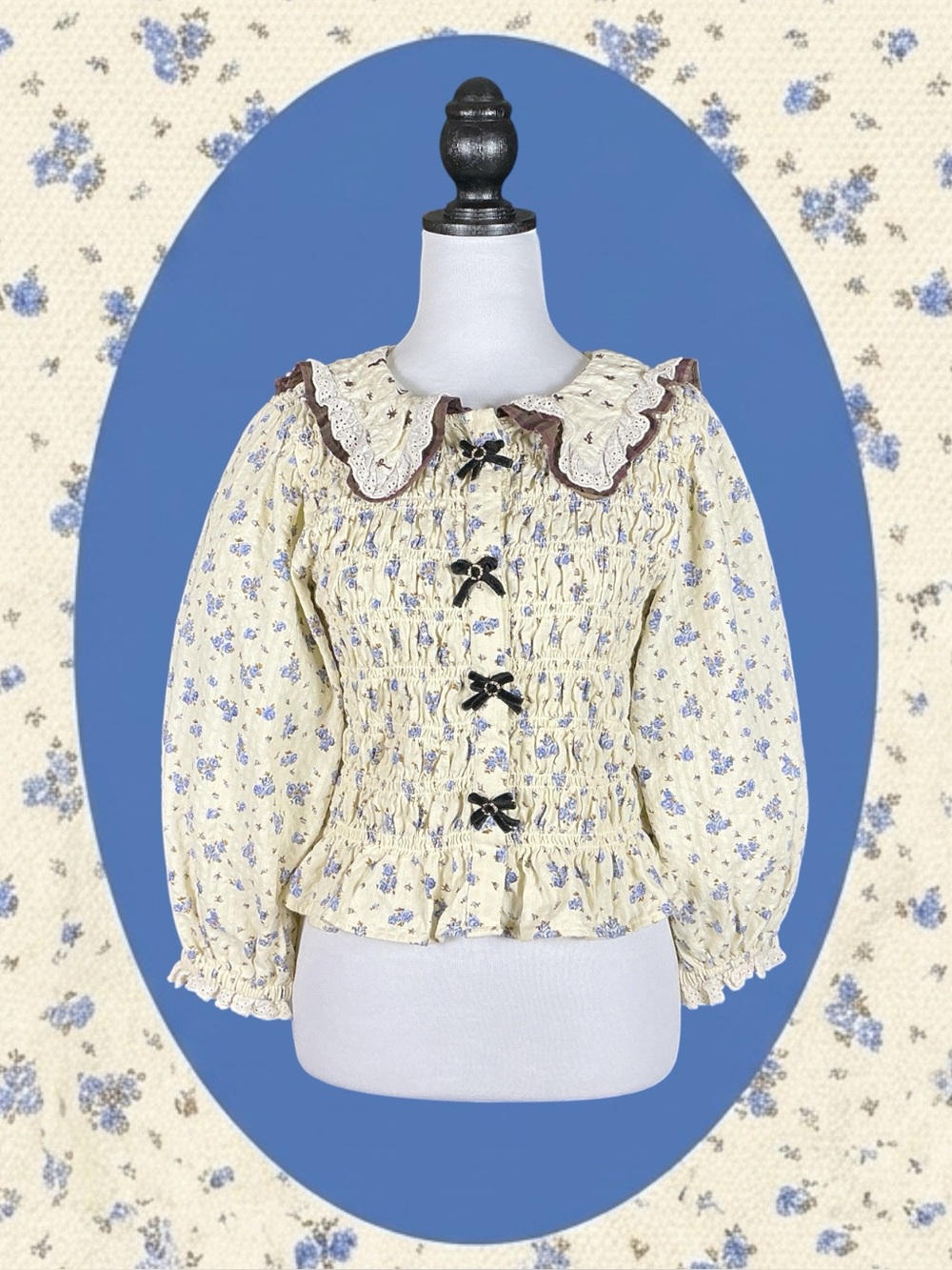 Urban Outfitters Kimchi Blue Cottagecore Grandmacore Coquette Western Top L